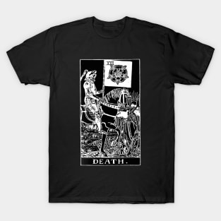 DEATH Tarot Card vintage retro illustration gothic T-Shirt